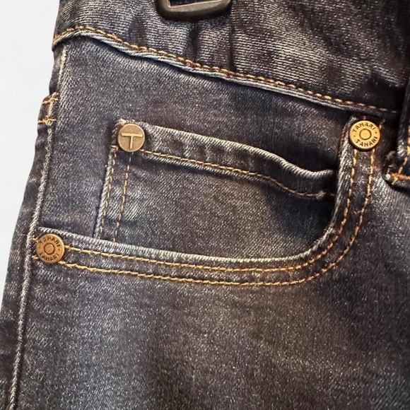 Tahari Women's Kelly Classic Skinny Jeans size 8 size 29 Dark Blue Denim - Picture 4 of 7